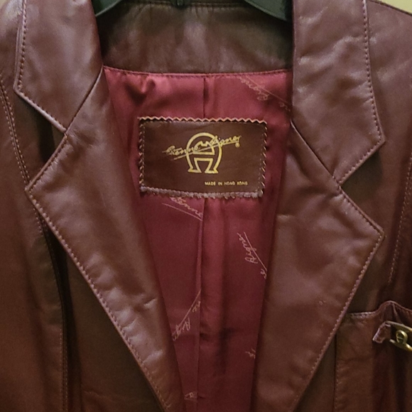 Vintage Genuine Leather Etienne Aigner Blazer - Picture 8 of 11